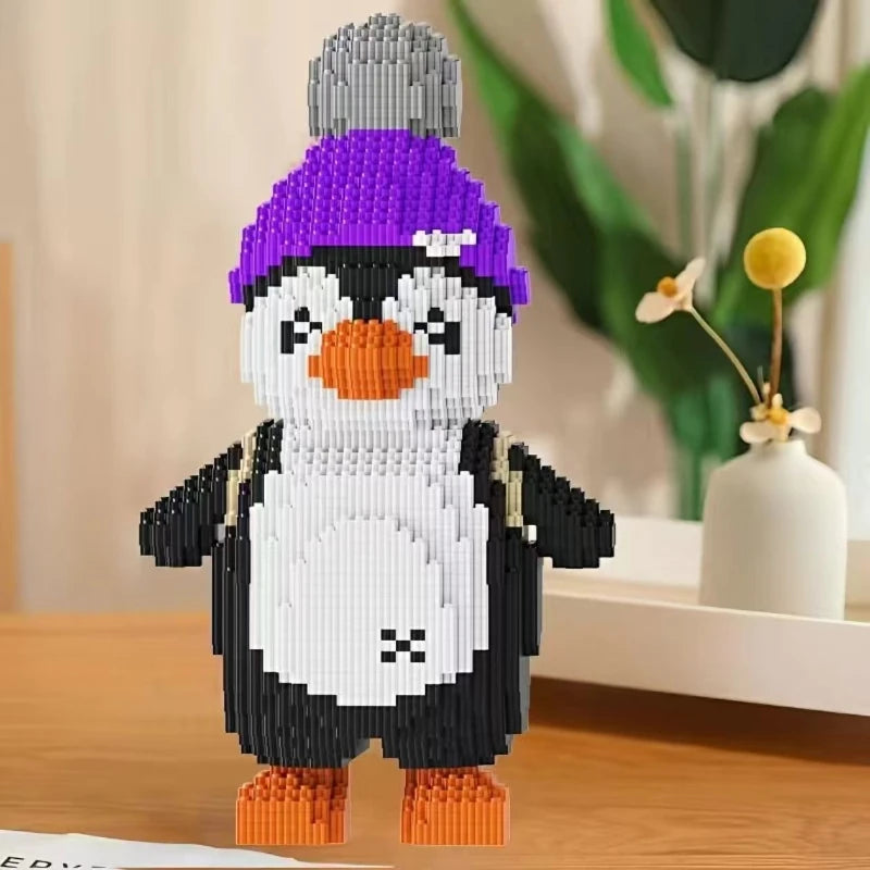 Creative Penguin Building Blocks - Fun 3D Model for Kids