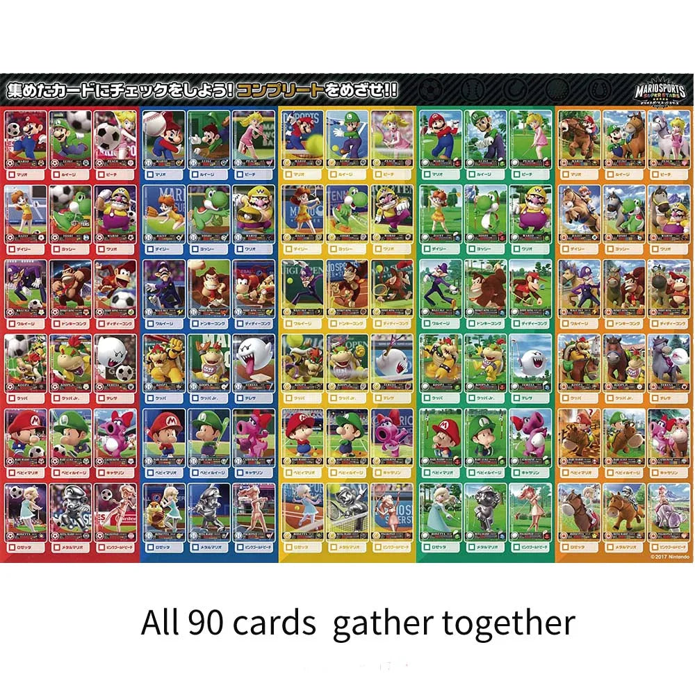 ARTSWIFT Nintendo Amiibo Cards - Complete Set of 90 Characters