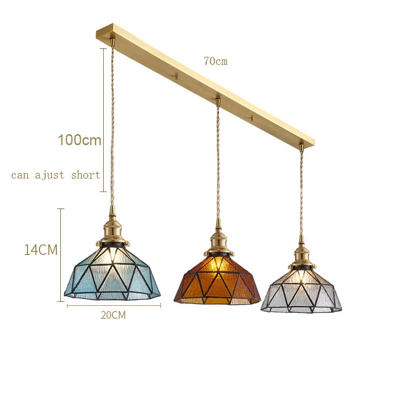 Nordic Retro Green Pendant Light for Stylish Home Decor