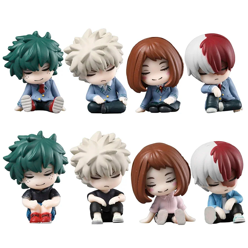 My Hero Academia PVC Collectible Doll Set - 4 Character Figures