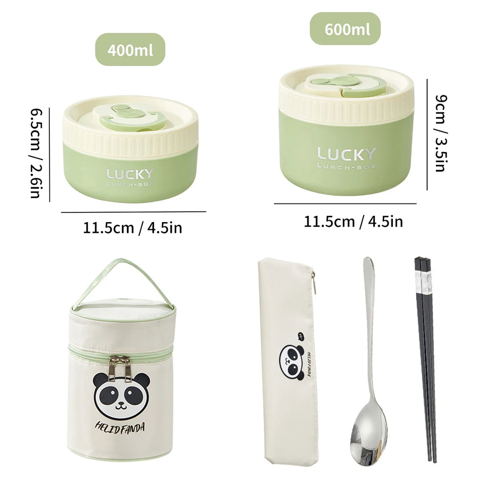 Insulated Stainless Steel Bento Box - Leak Proof & Microwave Safe