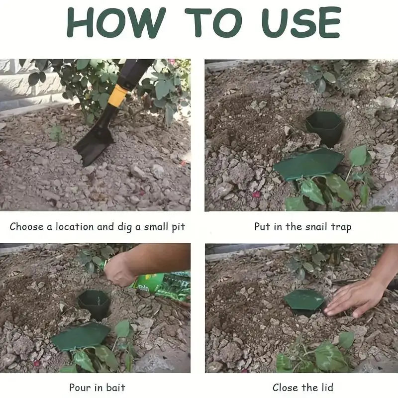 Durable Snail Trap - Effective & Safe Slug Catcher for Gardens