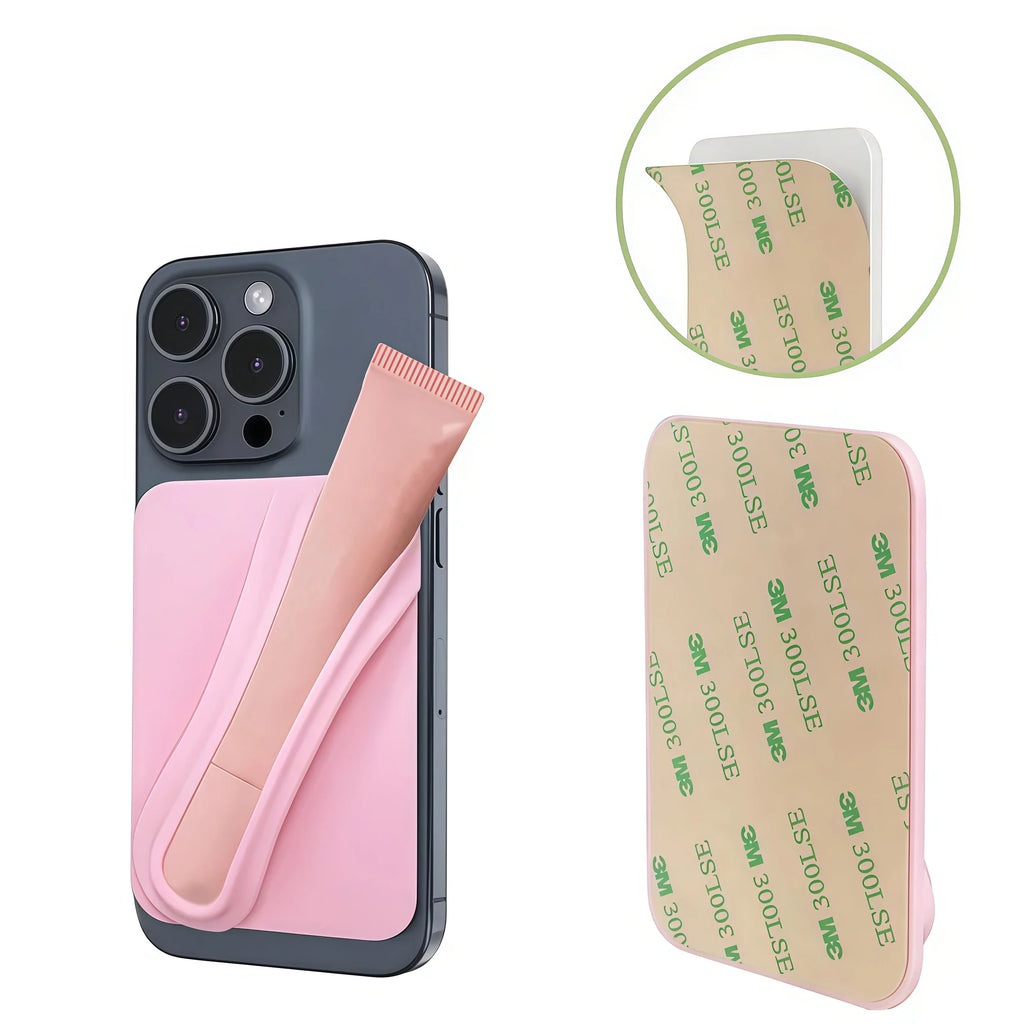 Silicone Lipstick Holder Stand for iPhone 15 & Samsung S24 | Strong Adhesive