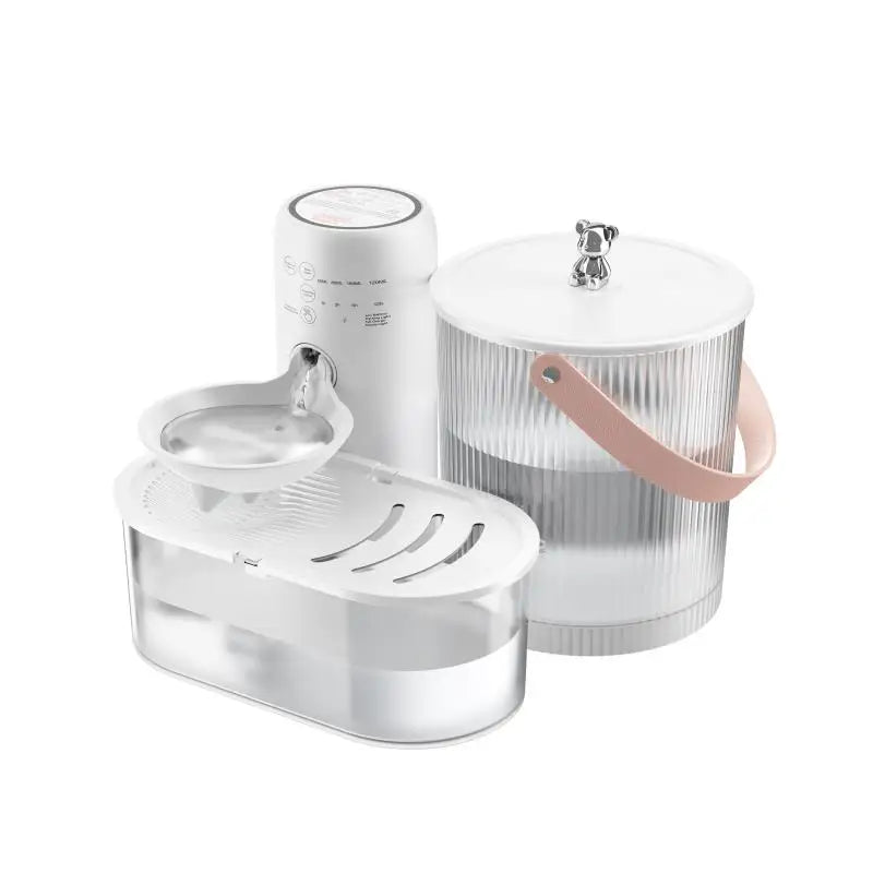 ROJECO Wireless Pet Water Dispenser - Rechargeable & Filterless