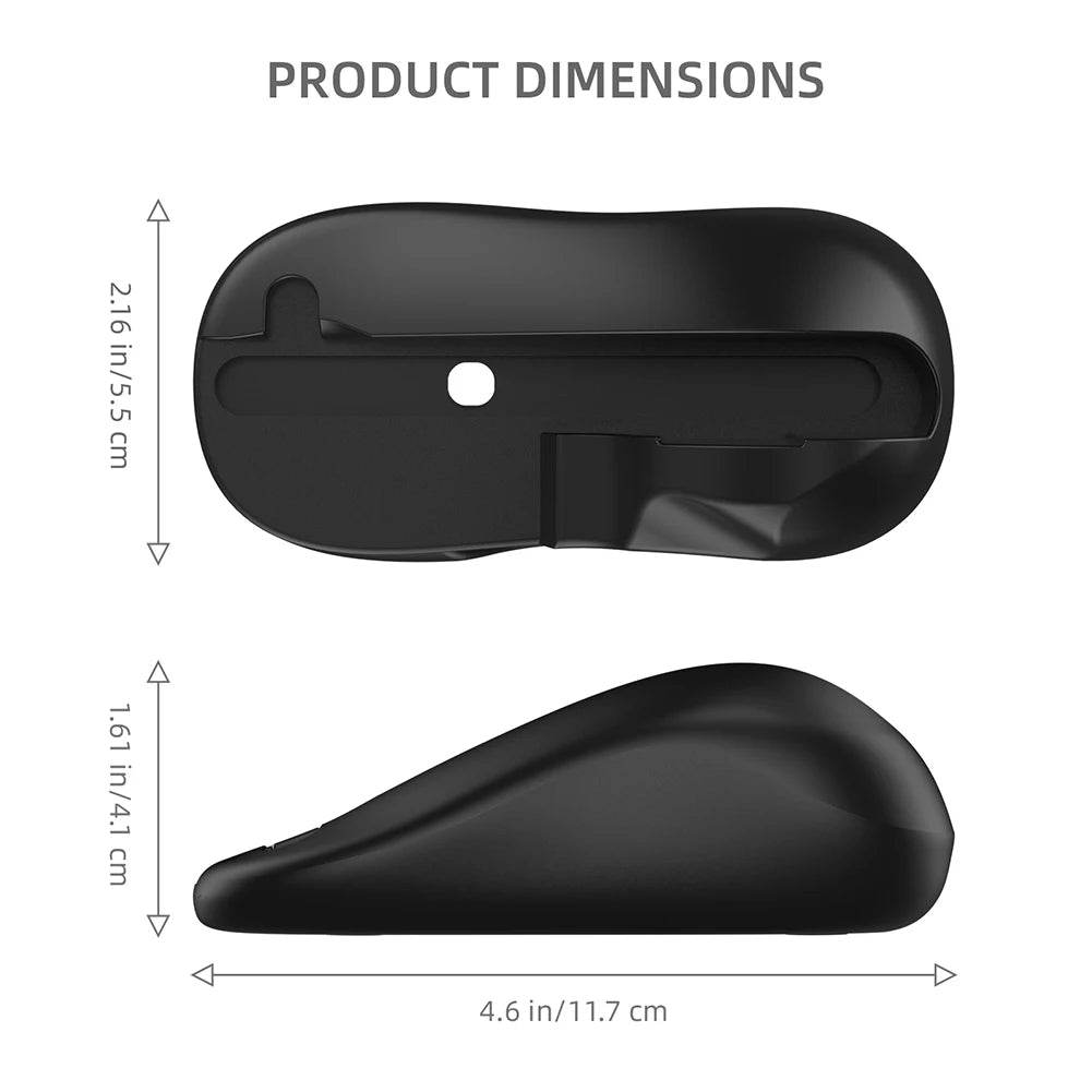 2PCS Ergonomic Game Controller Mouse Base for Nintendo Switch
