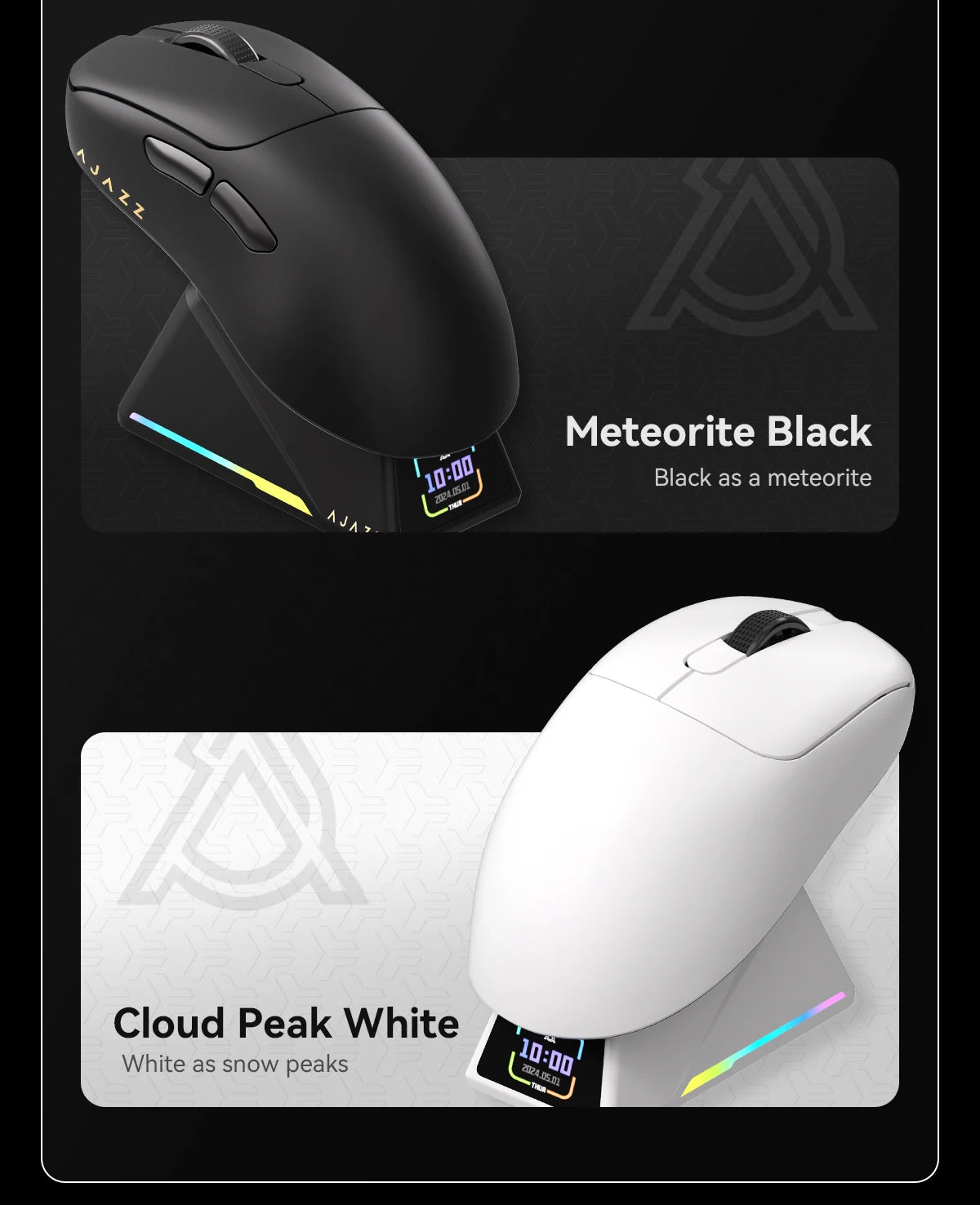 AJAZZ AJ179 V2 MAX 42000 DPI Ergonomic Wireless Gaming Mouse