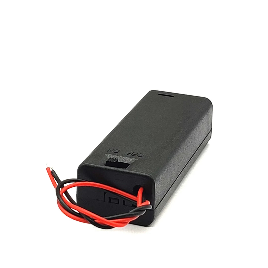 Versatile AA Battery Holder with ON/OFF Switch & Easy-Access Design