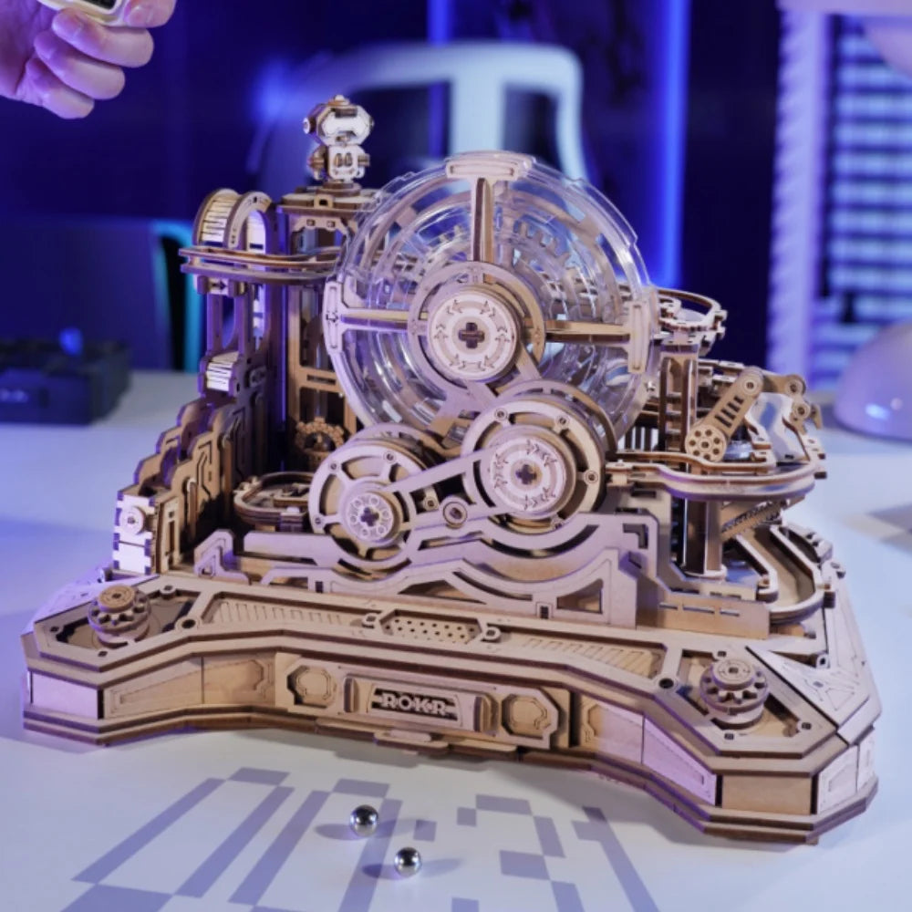 ROKR Gear Ball Challenge - 3D Wooden Puzzle & Marble Game for All Ages