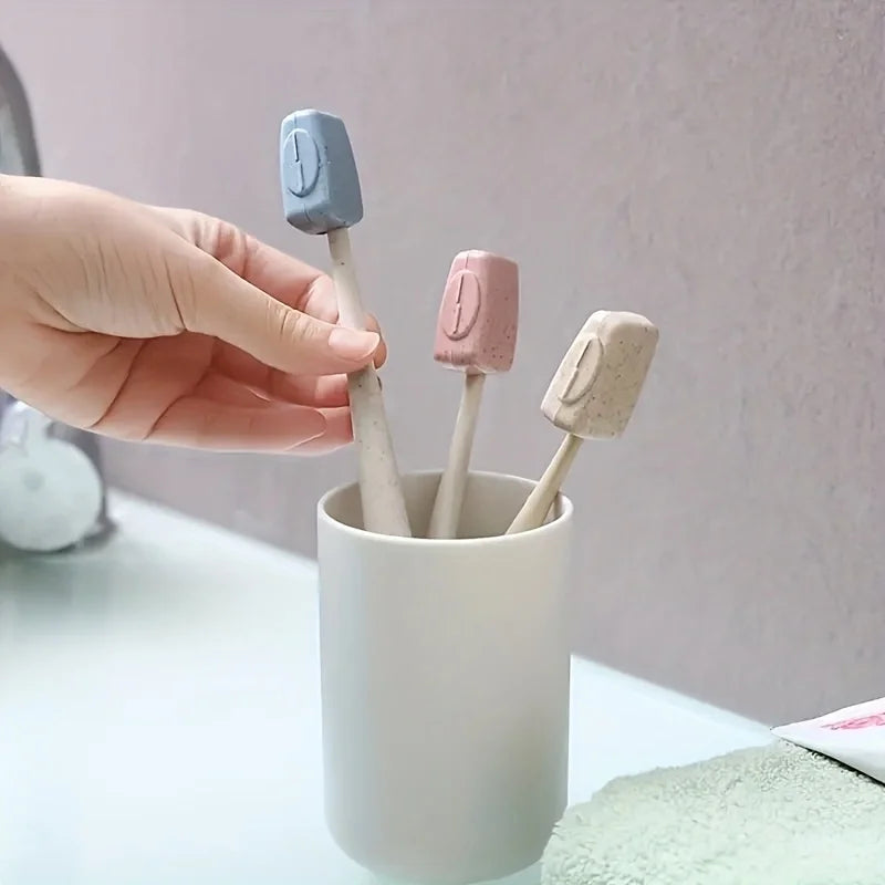Portable Travel Toothbrush Head Covers - 4 Pack Protective Case