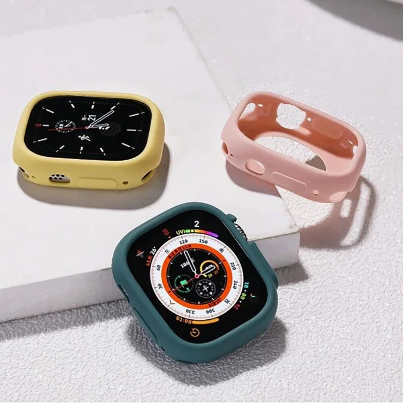 Shockproof Soft Silicone Cover for Apple Watch Ultra 49mm - TPU Bumper
