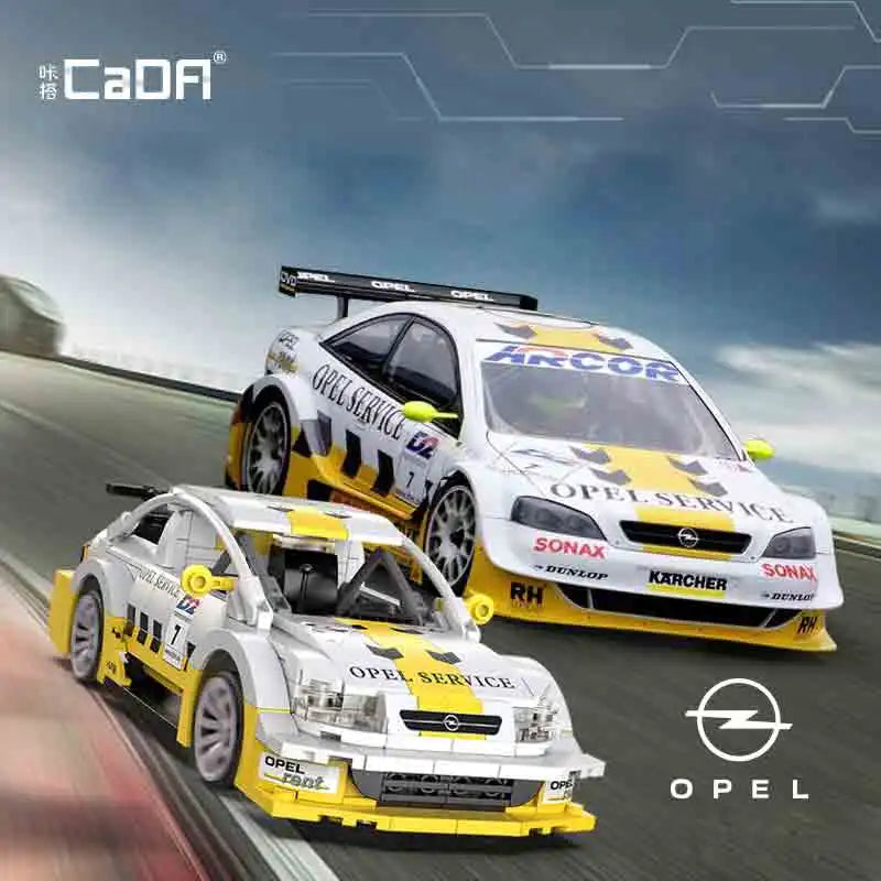 CADA Remote Control Racing Car Building Blocks - Opel Astra V8 Coupe
