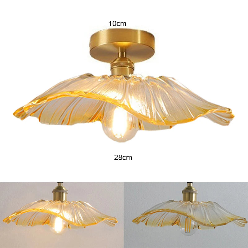 Elegant French Glass Chandelier - Colorful Tiffany Lighting