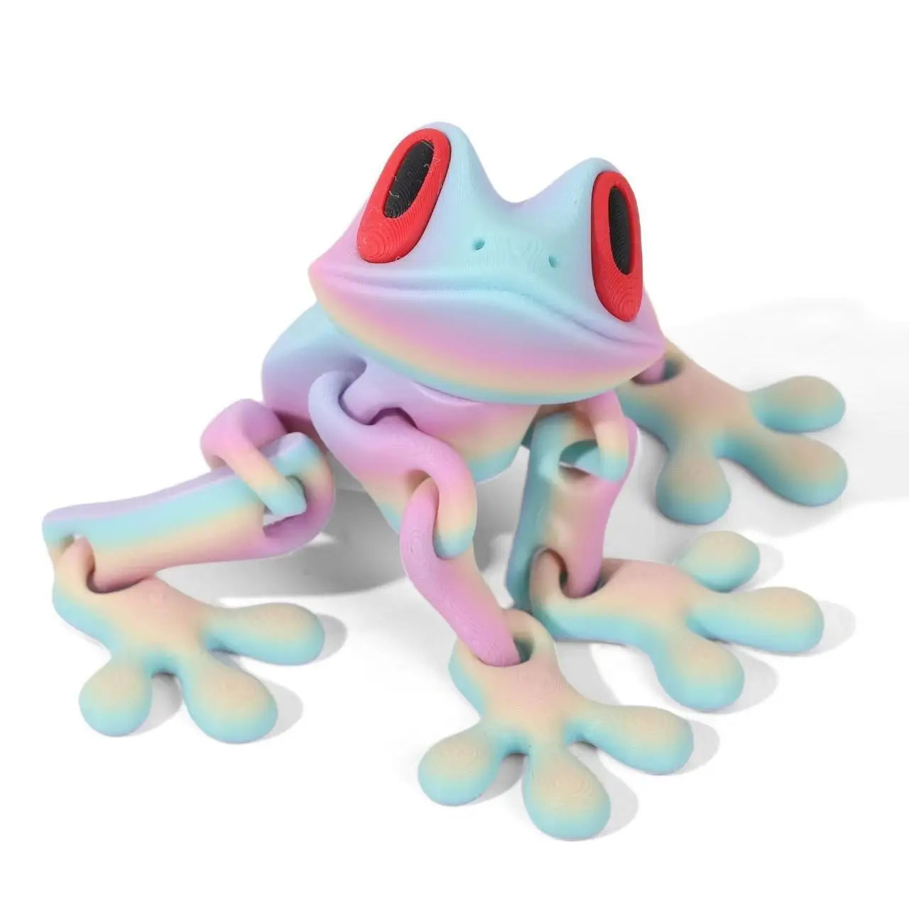 Movable 3D Printed Tree Frog Ornament - Unique Kitchen & Office Decor