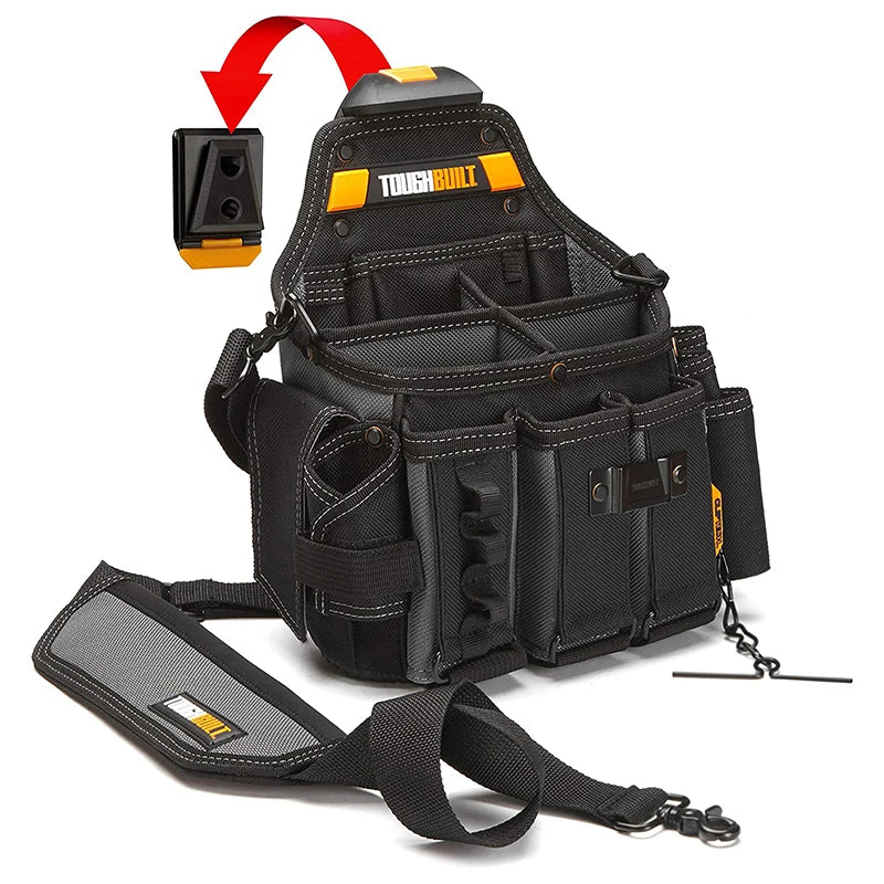 TOUGHBUILT Master Electrician's Pouch with Shoulder Strap - Tool Organizer