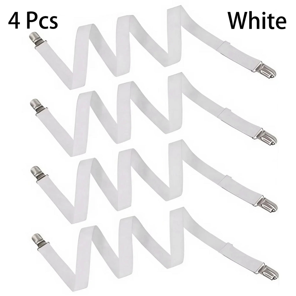 4PCS Adjustable Bed Sheet Fasteners - Secure Any Bedding Effortlessly