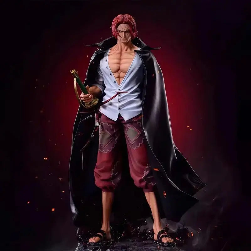 One Piece Jt Red Hair Shanks 67cm Anime Figure for Collectors