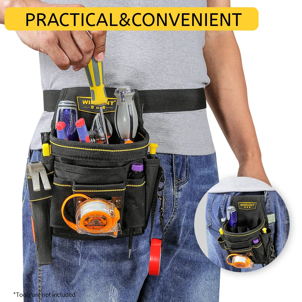 Durable Electrician Tool Waist Bag - Multifunctional & Portable