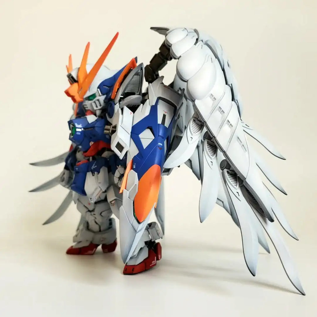 Bandai MGSD Wing Zero XXXG-00W0 Assembly Model Kit - Collectible Robot