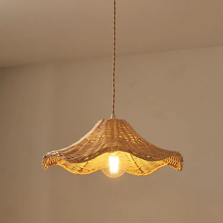 Luxury Rattan Pendant Light - Vintage Bohemian Handwoven Design