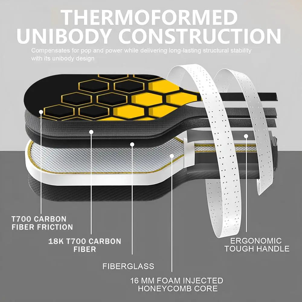 High-Performance Pickleball Paddle - T700 Carbon Fiber - USAPA Approved