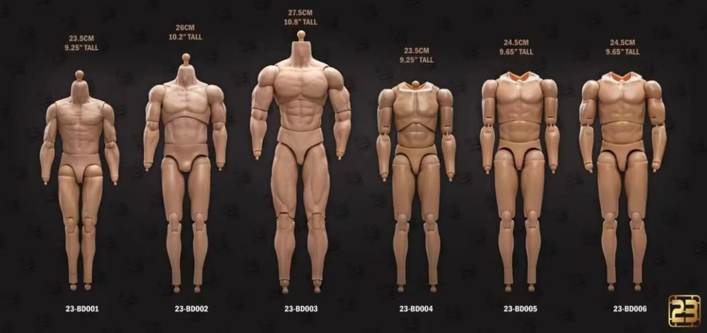 23TOYS 1/6 Muscle Joint Body Action Figure - Strong Soldier Toy