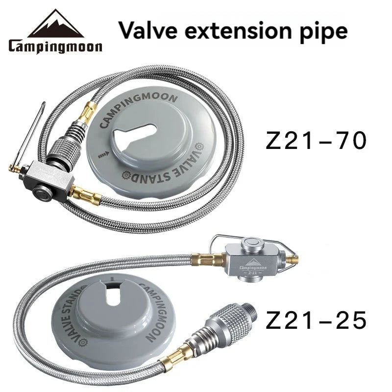 CAMPINGMOON Gas Extension Line with Valve for Camping Stove