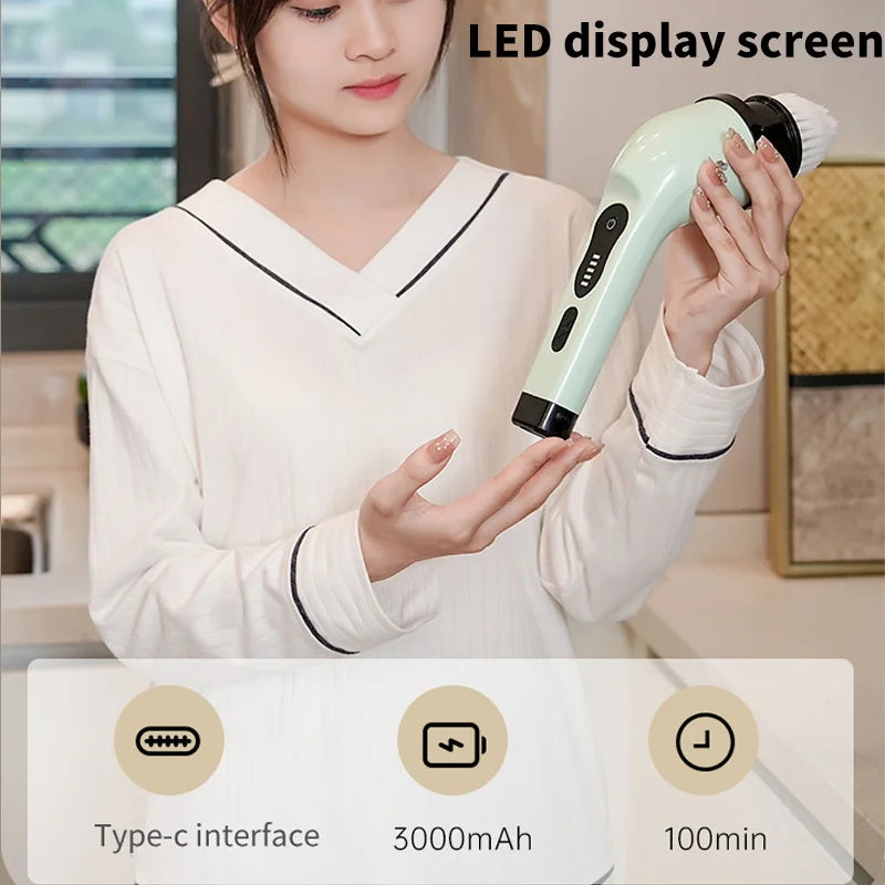 9-in-1 Electric Spin Scrubber | Effortless Multi-Surface Cleaning