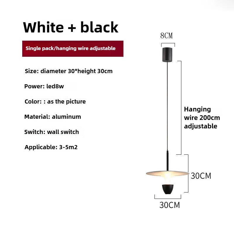 Nordic LED Pendant Light - Modern UFO Design for Stylish Spaces