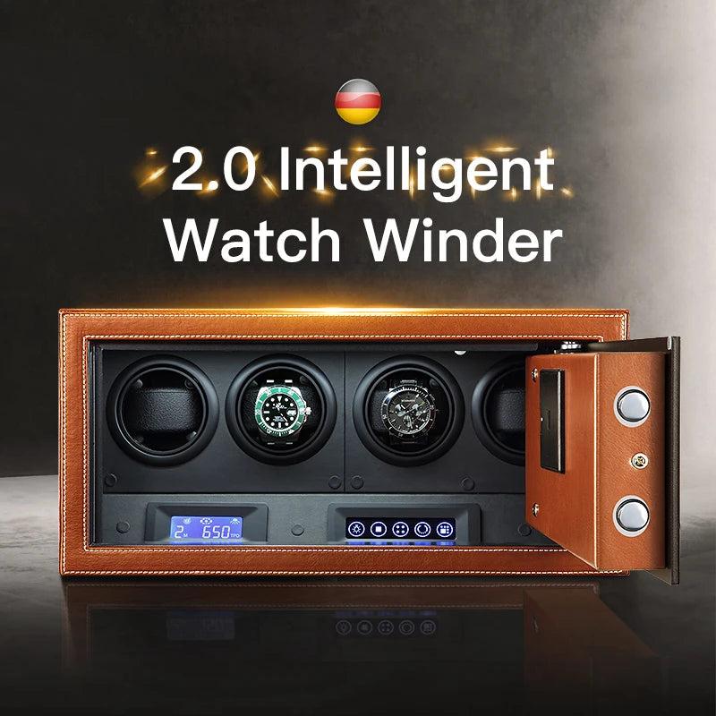 IBBETON Automatic Watch Winder - Premium Microfiber & Quiet Motor
