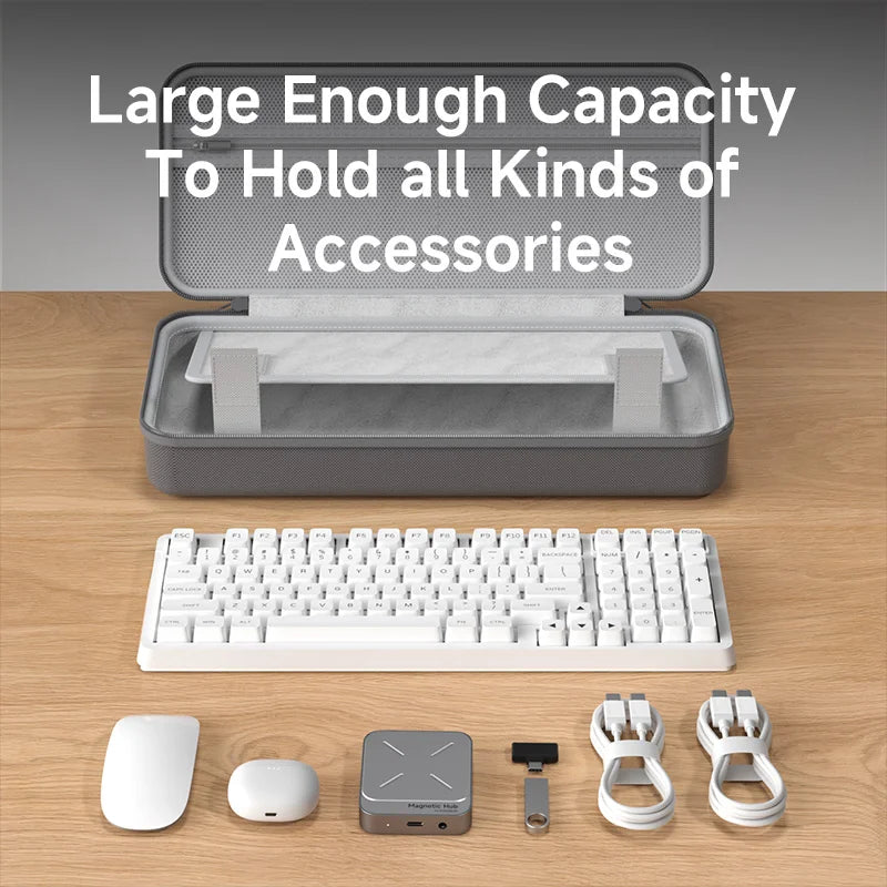 Hagibis Portable Keyboard Case - Shockproof Hardshell Pouch for 68/87 Keys