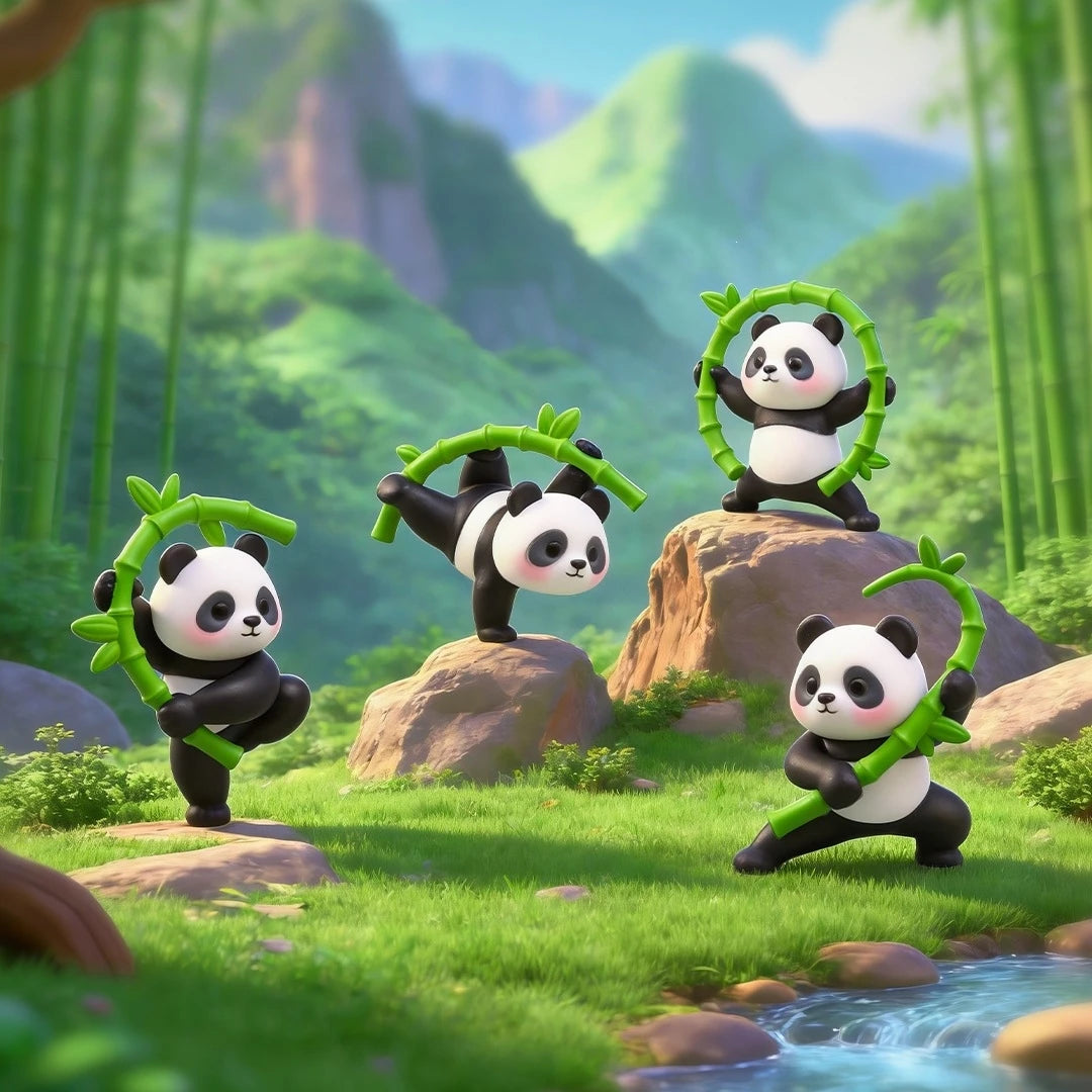 Complete 6-Piece Kung Fu Panda Figurine Set for Desktop Decor