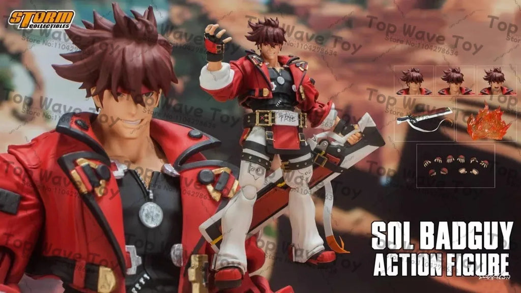 6" Sol Badguy Action Figure - 1/12 Scale Collectible Model Toy