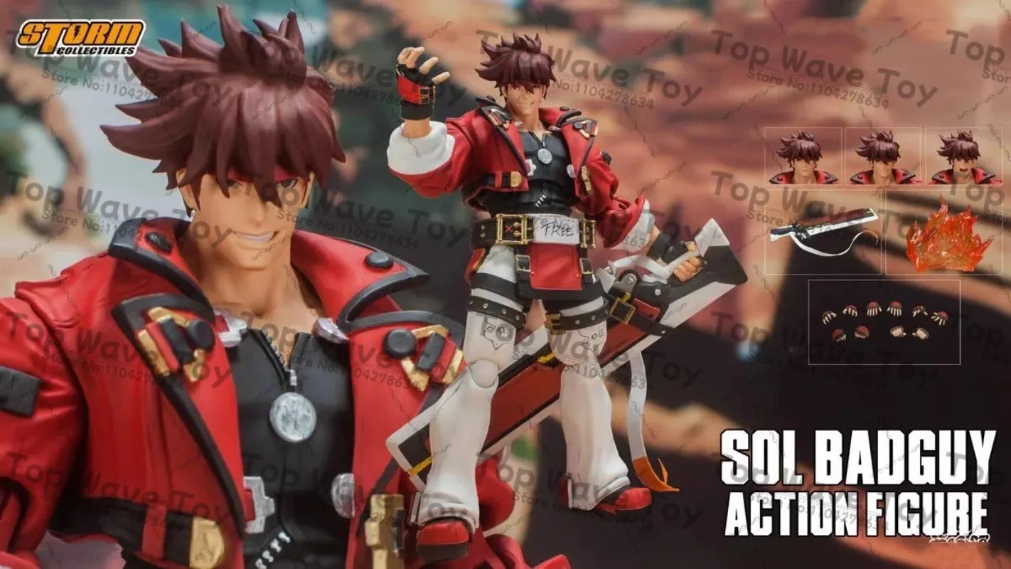 6" Sol Badguy Action Figure - 1/12 Scale Collectible Model Toy