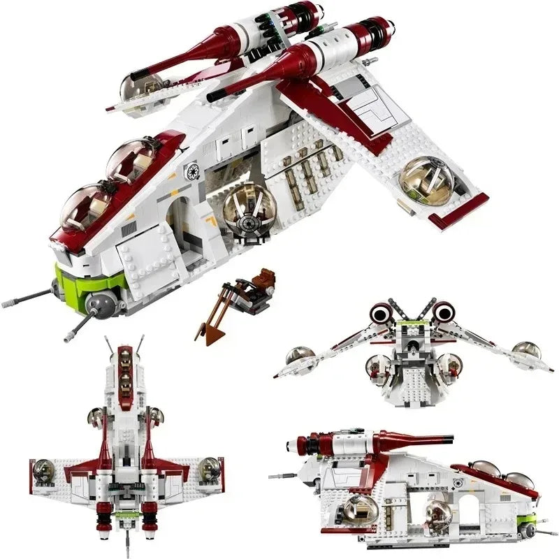 1228-Piece Republic Dropship Building Set | Star-Inspired Space Toy