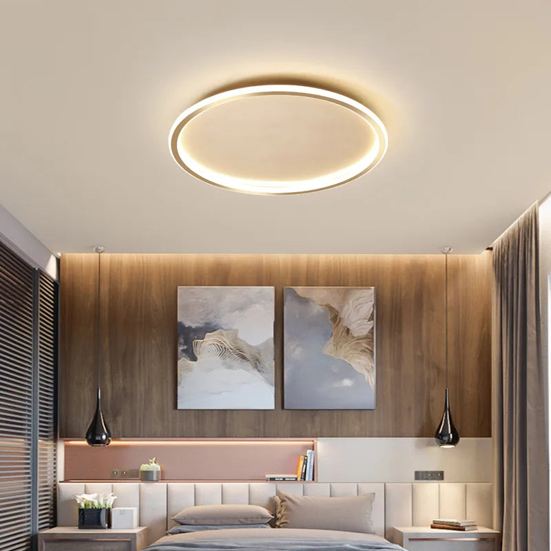 Dimmable Ultra-Thin LED Ceiling Light with Remote Control - Modern Design