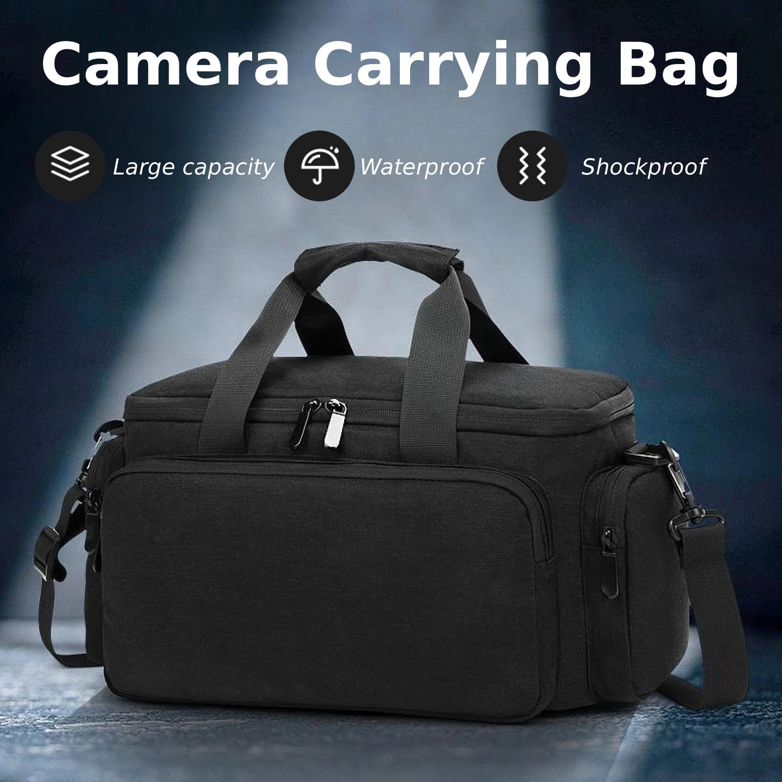 Large Capacity Waterproof & Shockproof Camera Bag for DSLR & SLR Gear