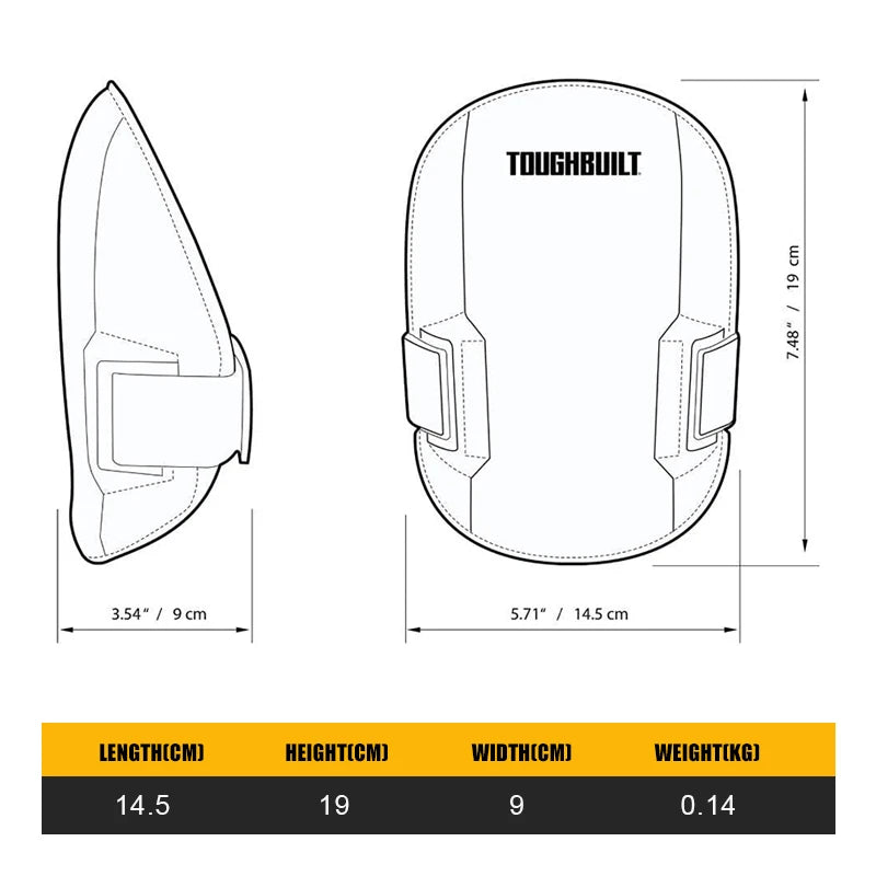 ToughBuilt Ultra Light Knee Pads - Maximum Comfort & Protection