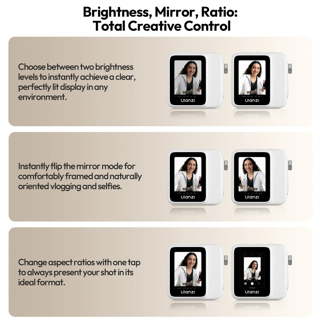Ulanzi VM02 Magnetic Selfie Screen Monitor for Phone Vlogging