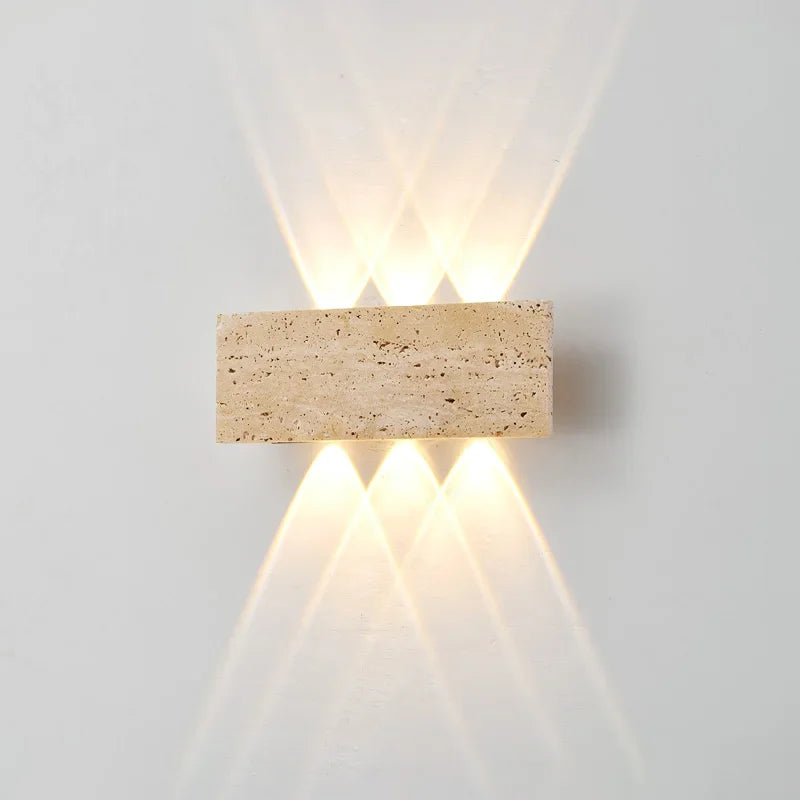 Wabi-Sabi Outdoor Waterproof Wall Lamp - LED Natural Stone Light