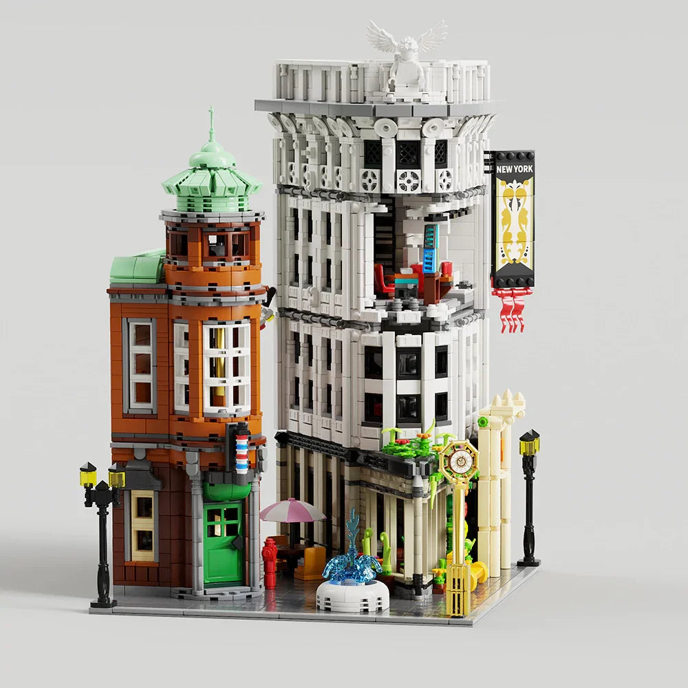 4500PCS Modular Flatiron Building Model - Urban Architecture Blocks Toy