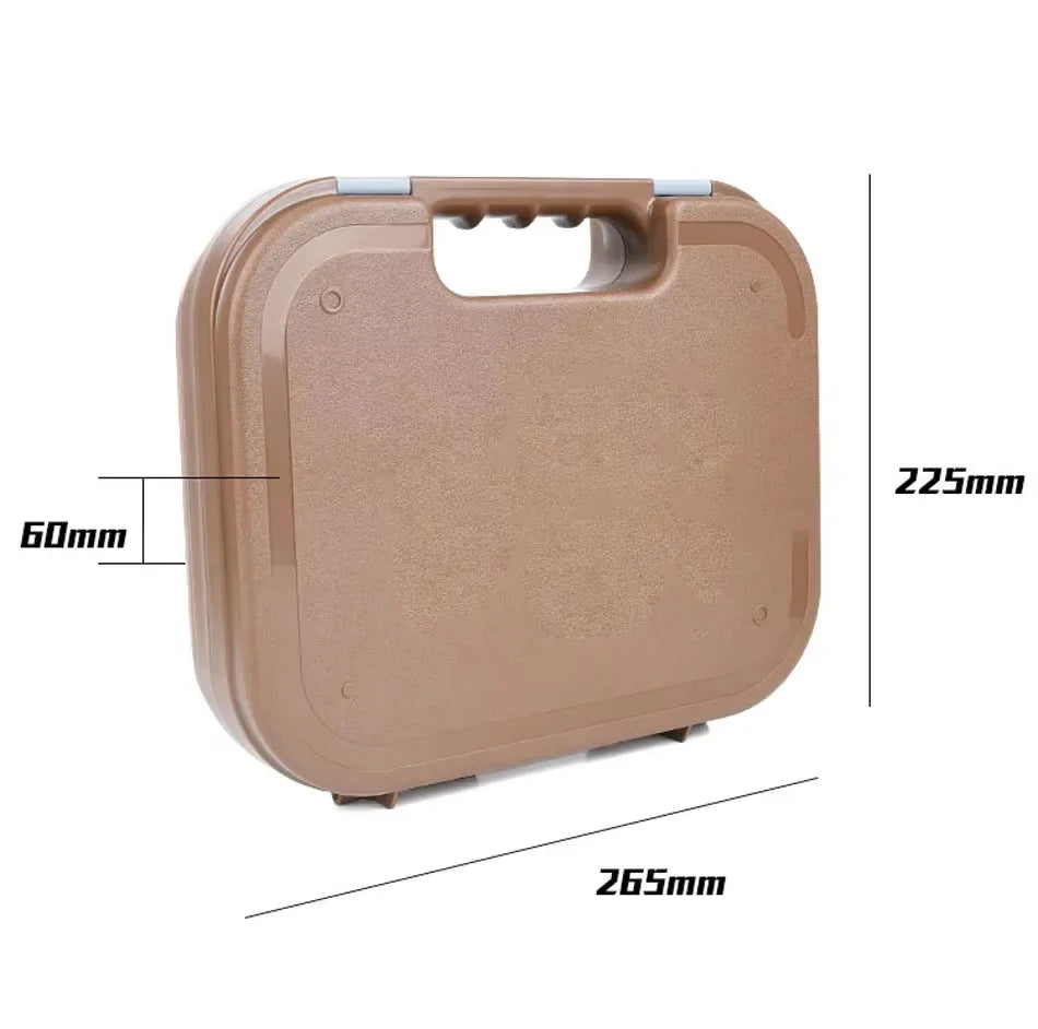 Secure Tactical Pistol Case - Hard Shell with Foam Lining