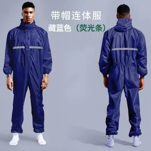 Men's & Women's Waterproof Raincoat - Hooded Rain Suit