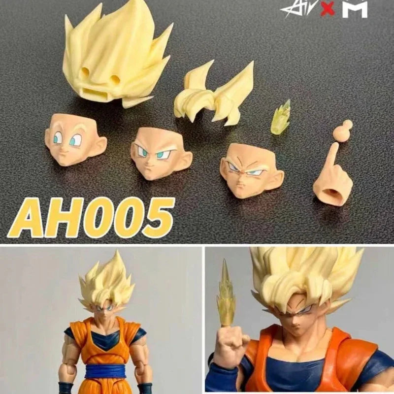 Super Saiyan Son Goku Head Accessory for Action Figures