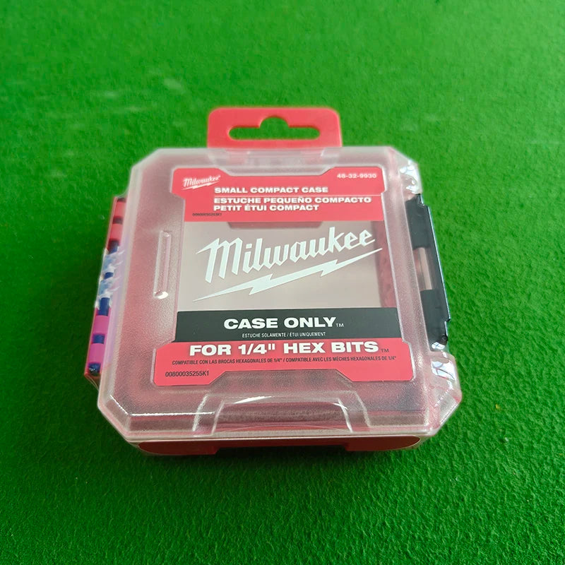 Milwaukee 1/4 Inch Hex Shank Bits Organizer - Durable Storage Case