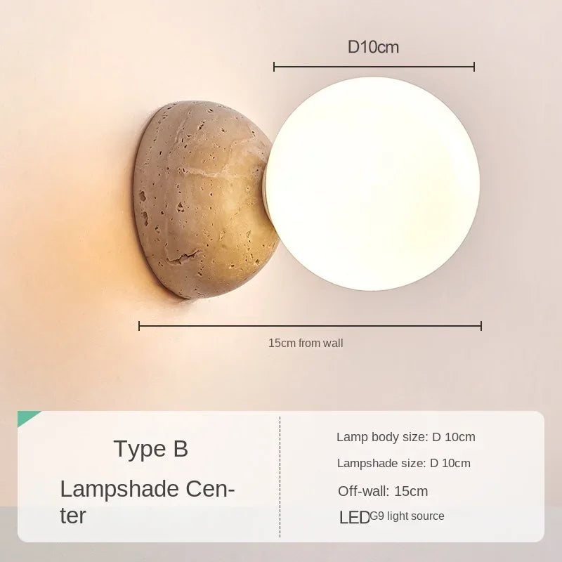 Modern LED Stone Wall Lamp - Stylish Lighting for Any Room