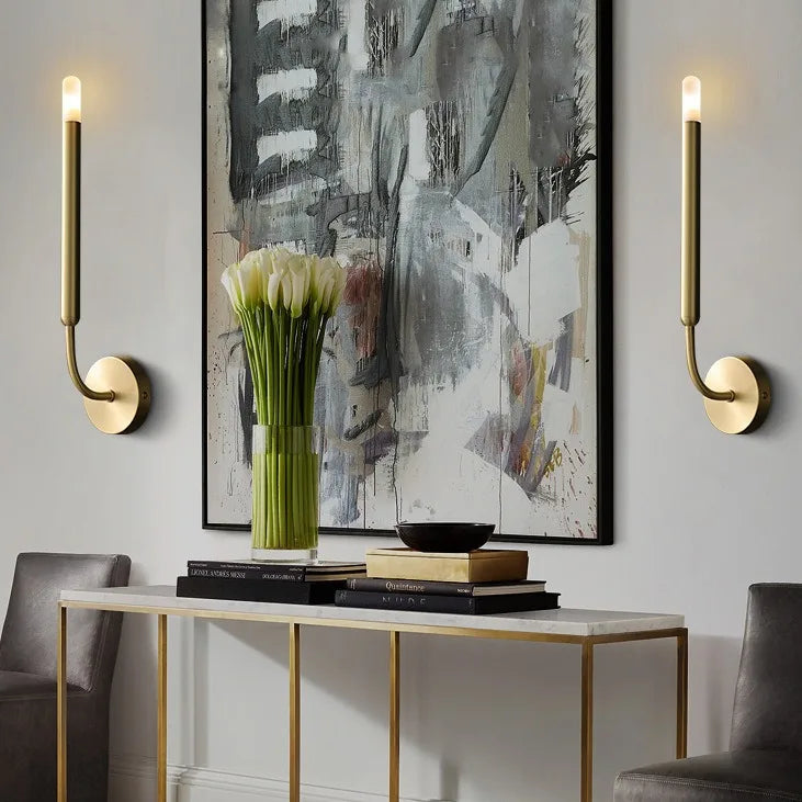 Vintage Copper Wall Lamp - Modern Minimalist Design for Any Room