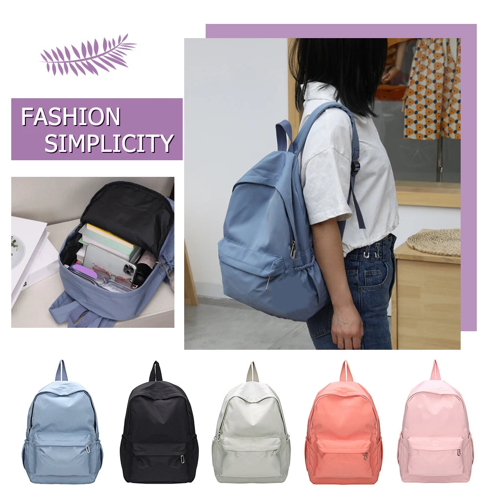 Stylish Women's Nylon Backpack - Large Capacity & Fashionable Design