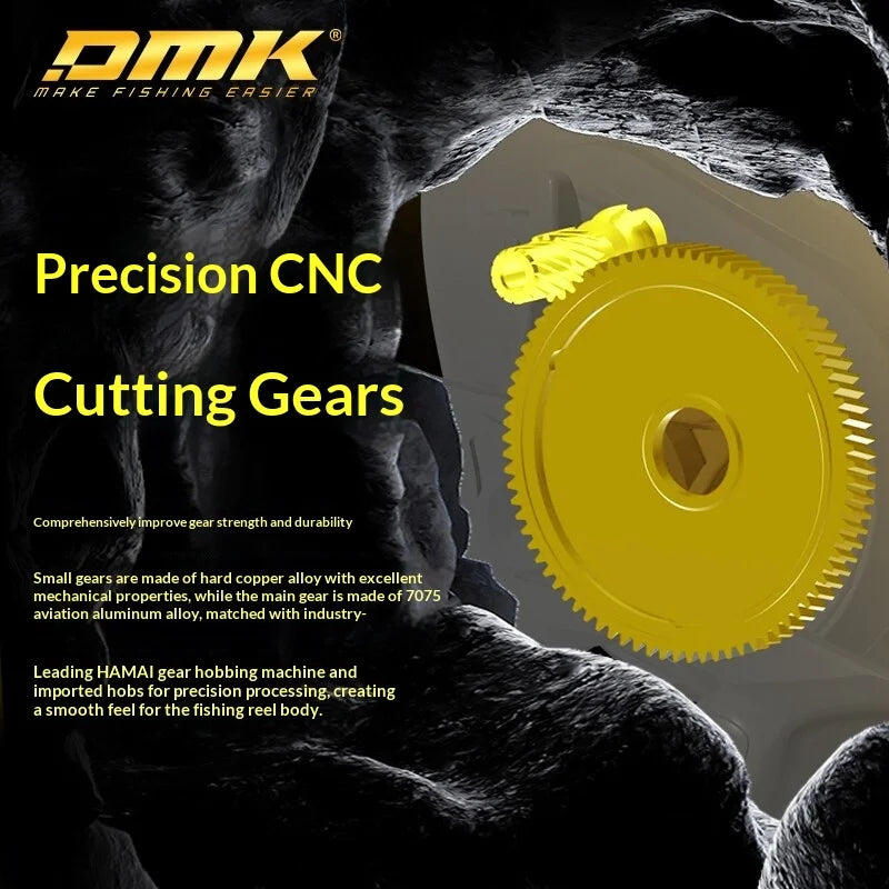 Smart Electromagnetic Brake Baitcaster Reel - 8.5:1 Gear Ratio