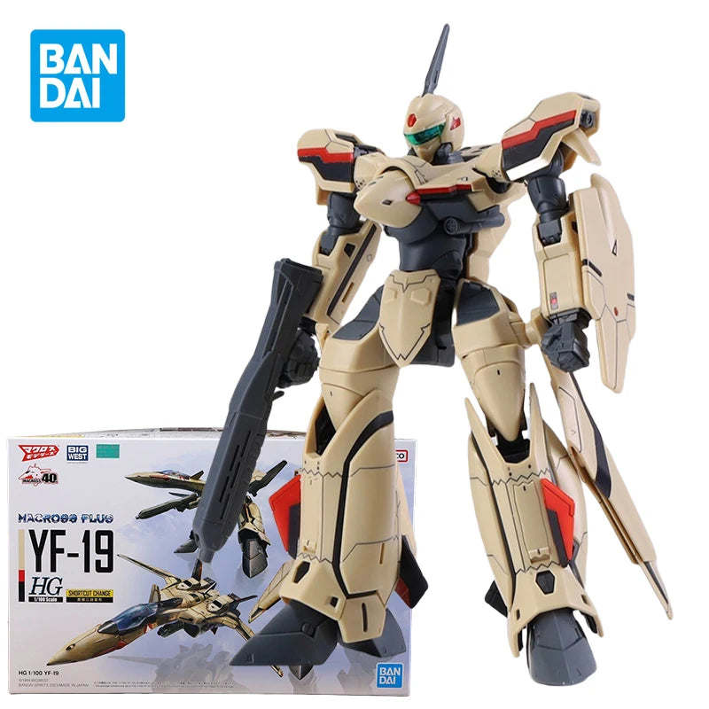 Bandai HG 1/100 YF-19 Action Figure - Super Dimension Fortress Toy