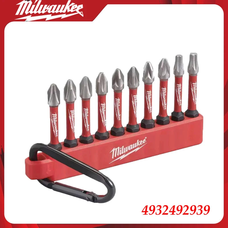Milwaukee 10-Piece Shockwave Screwdriver Bit Set - Durable & Reliable